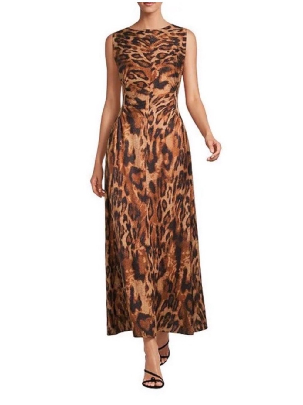 ANTONIO MELANI Leopard Print Maxi Dress - Brown
